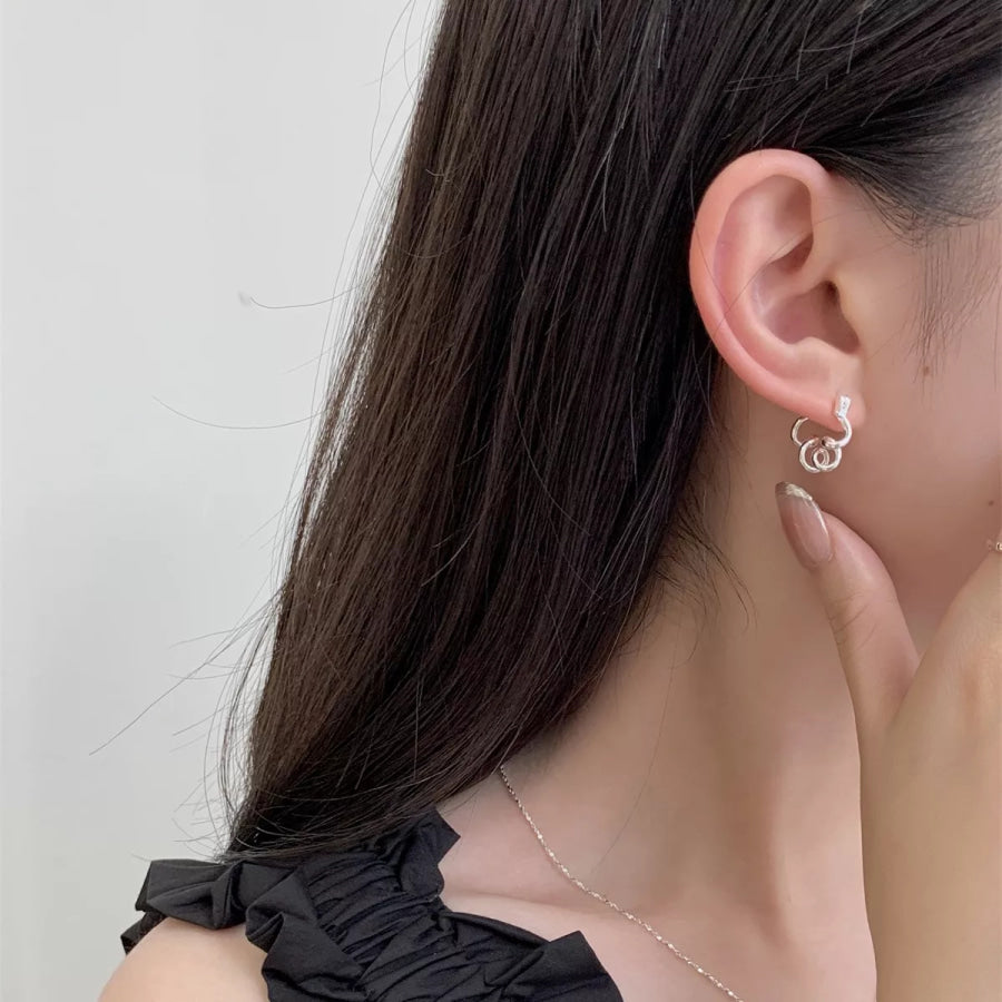 925 Sterling Silver Minimalist Earrings Silver / One Size Apparel and Accessories