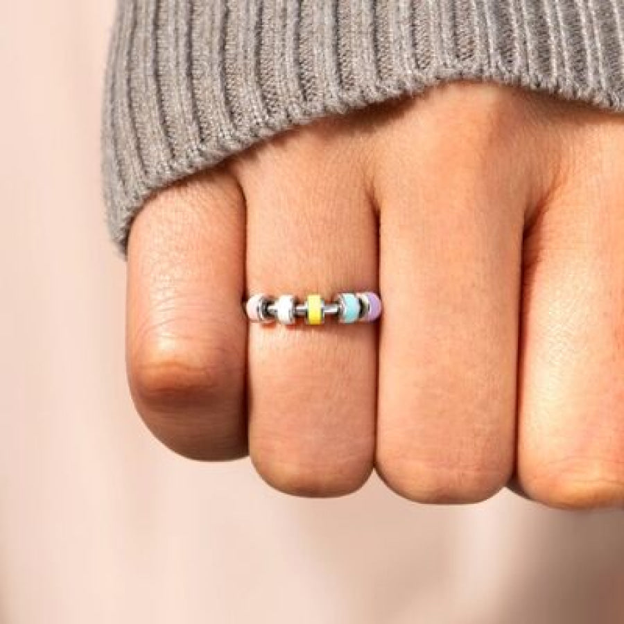 925 Sterling Silver Oil Drip Ring Apparel and Accessories