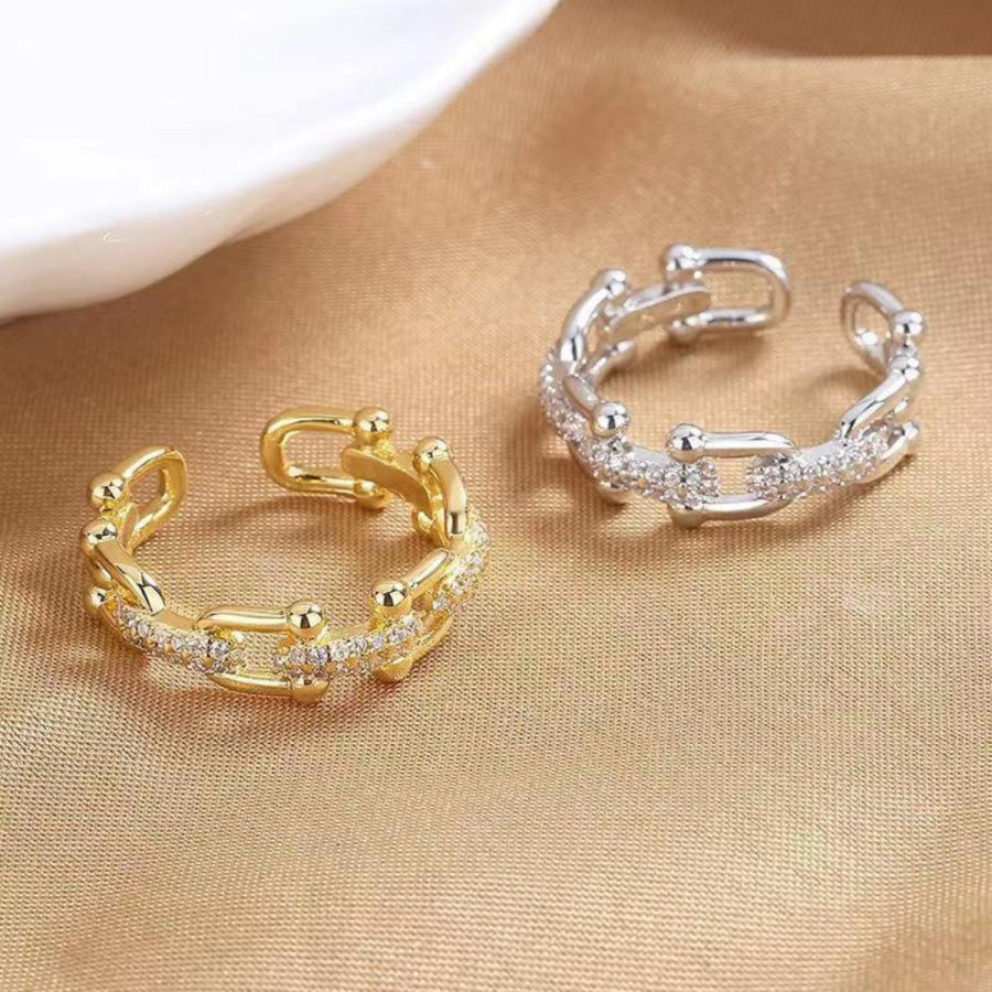 925 Sterling Silver Open Ring Apparel and Accessories