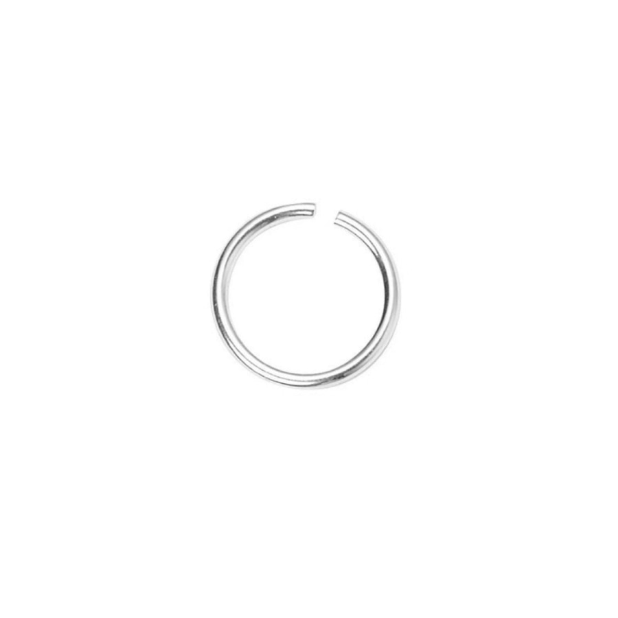 925 Sterling Silver Open Ring Silver / One Size Apparel and Accessories
