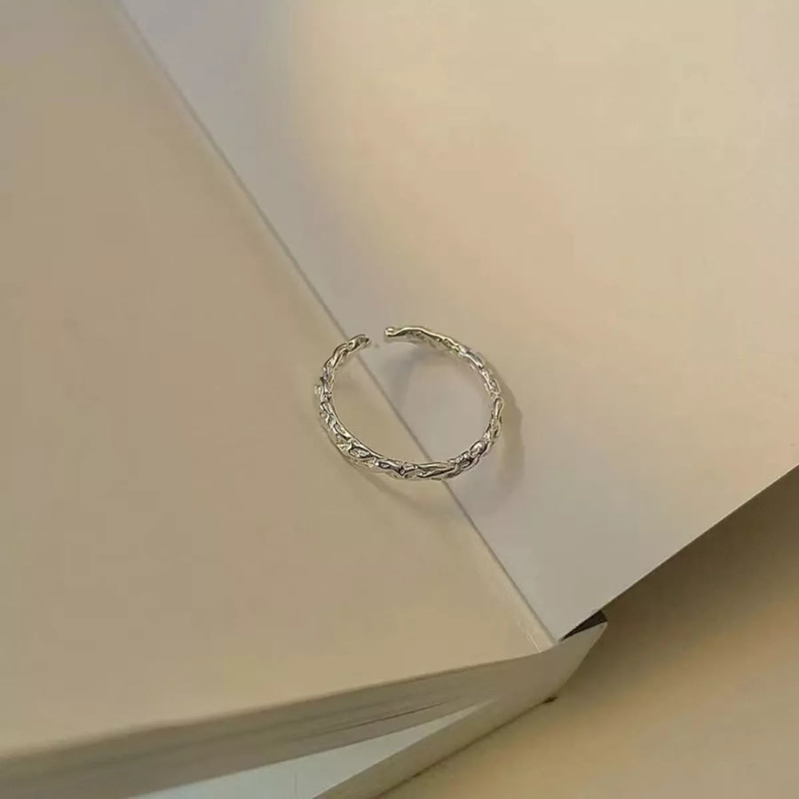925 Sterling Silver Open Ring Silver / ONESIZE Apparel and Accessories
