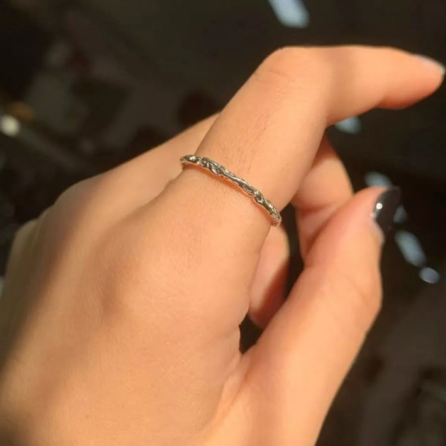925 Sterling Silver Open Ring Silver / ONESIZE Apparel and Accessories