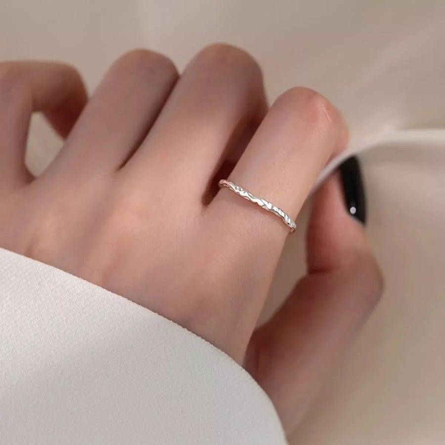 925 Sterling Silver Open Ring Silver / ONESIZE Apparel and Accessories