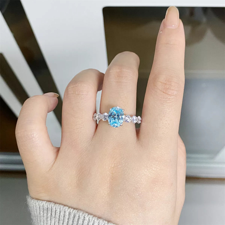 925 Sterling Silver Oval Ring Apparel and Accessories