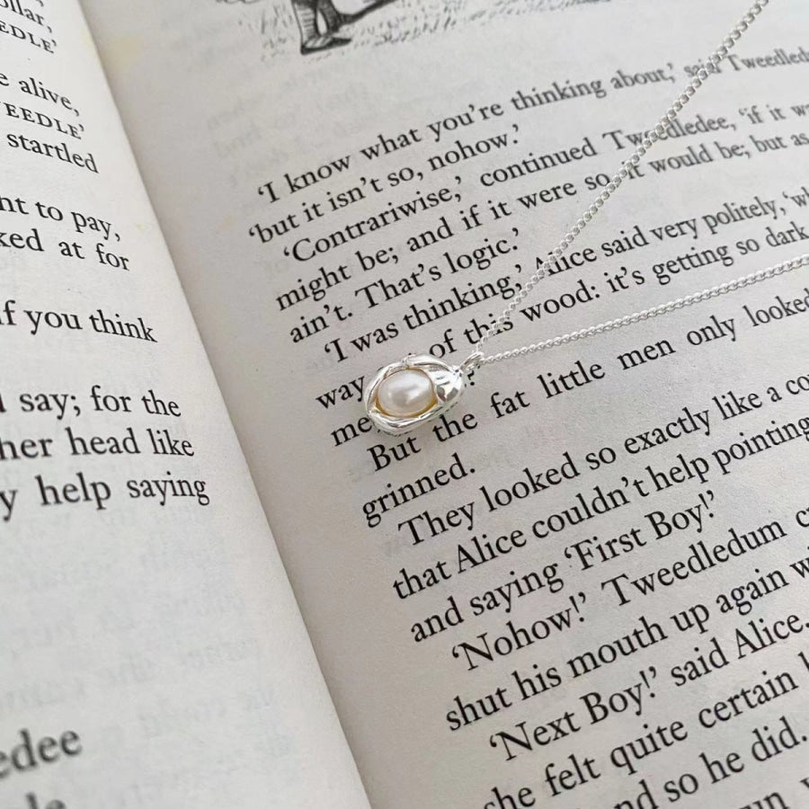 925 Sterling Silver Pearl Pendant Necklace Apparel and Accessories