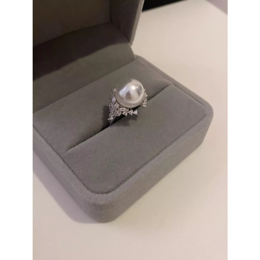925 Sterling Silver Pearl Ring Apparel and Accessories