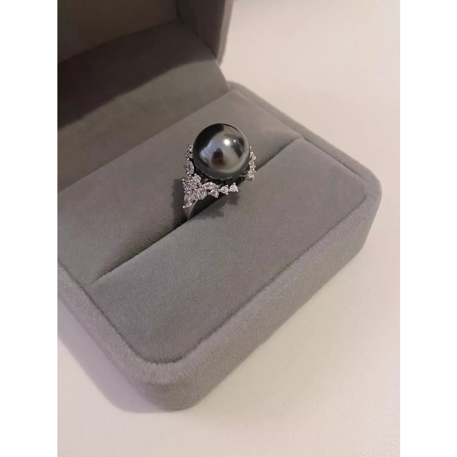 925 Sterling Silver Pearl Ring Apparel and Accessories