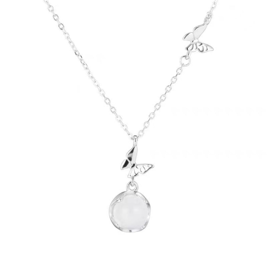 925 Sterling Silver Pendant Necklace Silver / One Size Apparel and Accessories