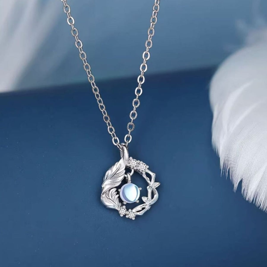 925 Sterling Silver Pendant Necklace Silver / One Size Apparel and Accessories