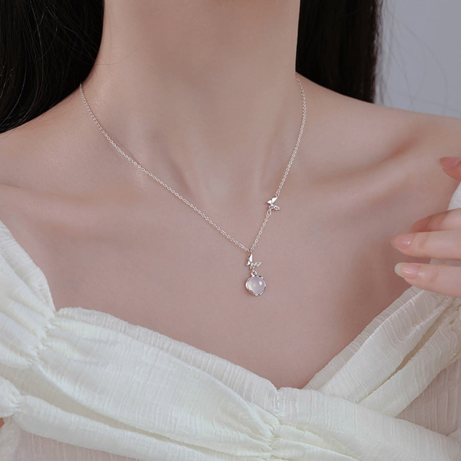 925 Sterling Silver Pendant Necklace Silver / One Size Apparel and Accessories
