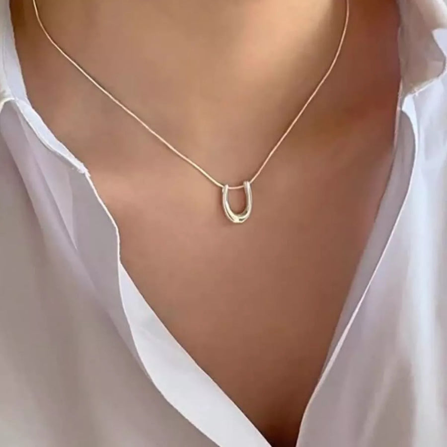 925 Sterling Silver Pendant Necklace Silver / One Size Apparel and Accessories