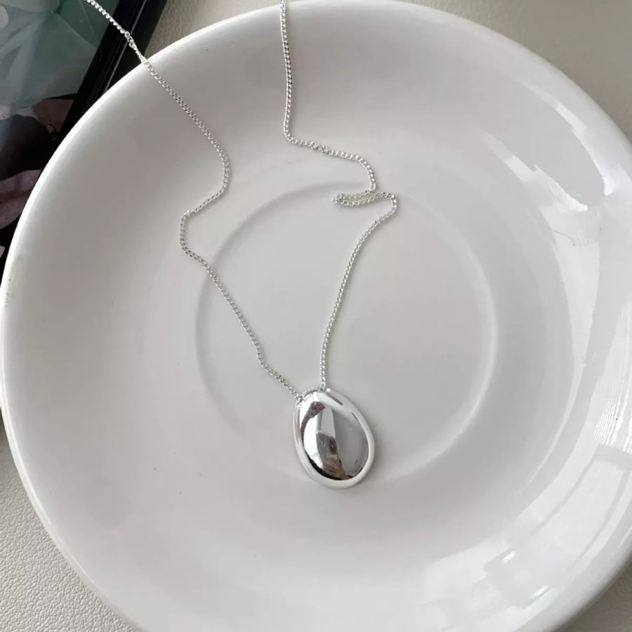 925 Sterling Silver Pendant Necklace Silver / One Size Apparel and Accessories