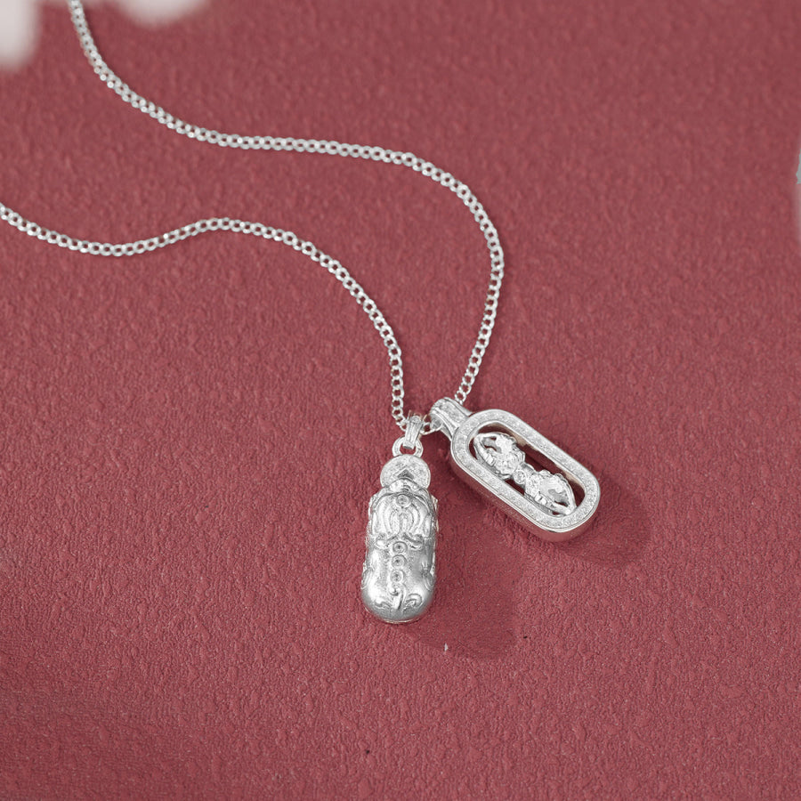 925 Sterling Silver Pendant Necklace Silver / One Size Apparel and Accessories