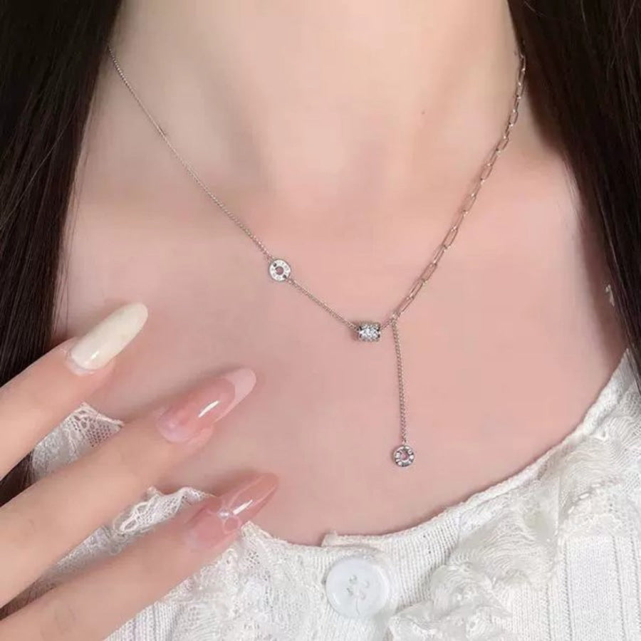 925 Sterling Silver Pendant Necklace Silver / One Size Apparel and Accessories