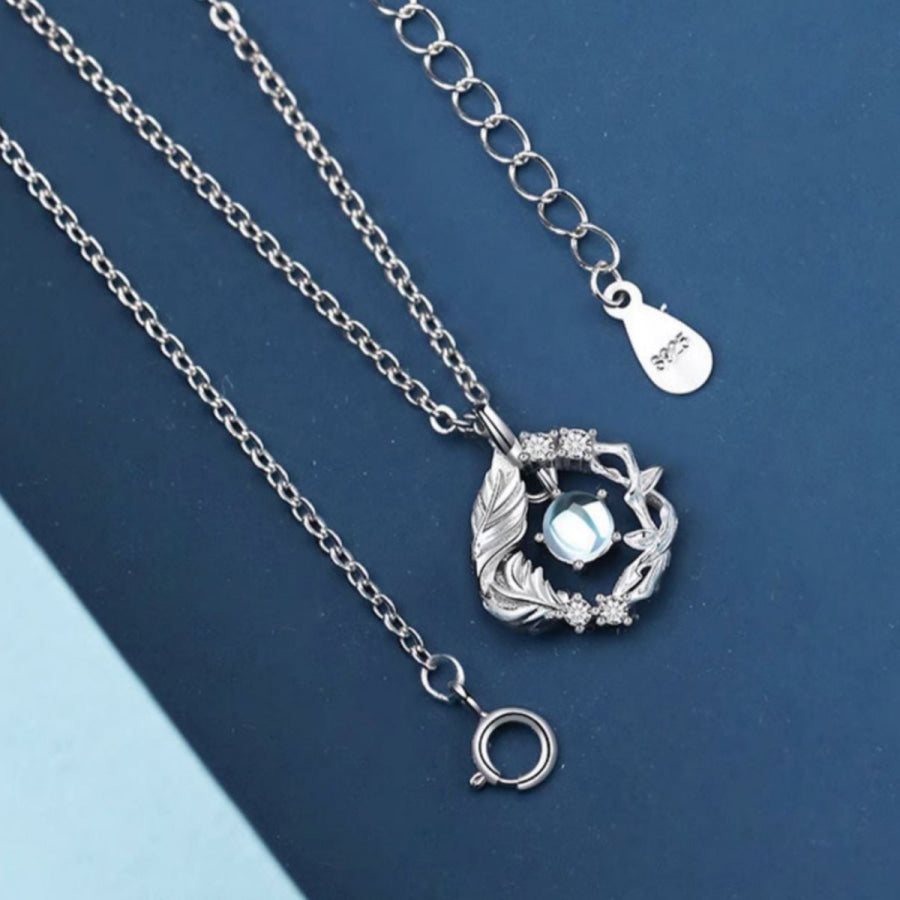 925 Sterling Silver Pendant Necklace Silver / One Size Apparel and Accessories
