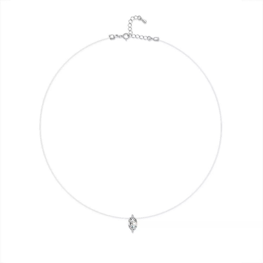 925 Sterling Silver Pendant Necklace Silver / onesize Apparel and Accessories