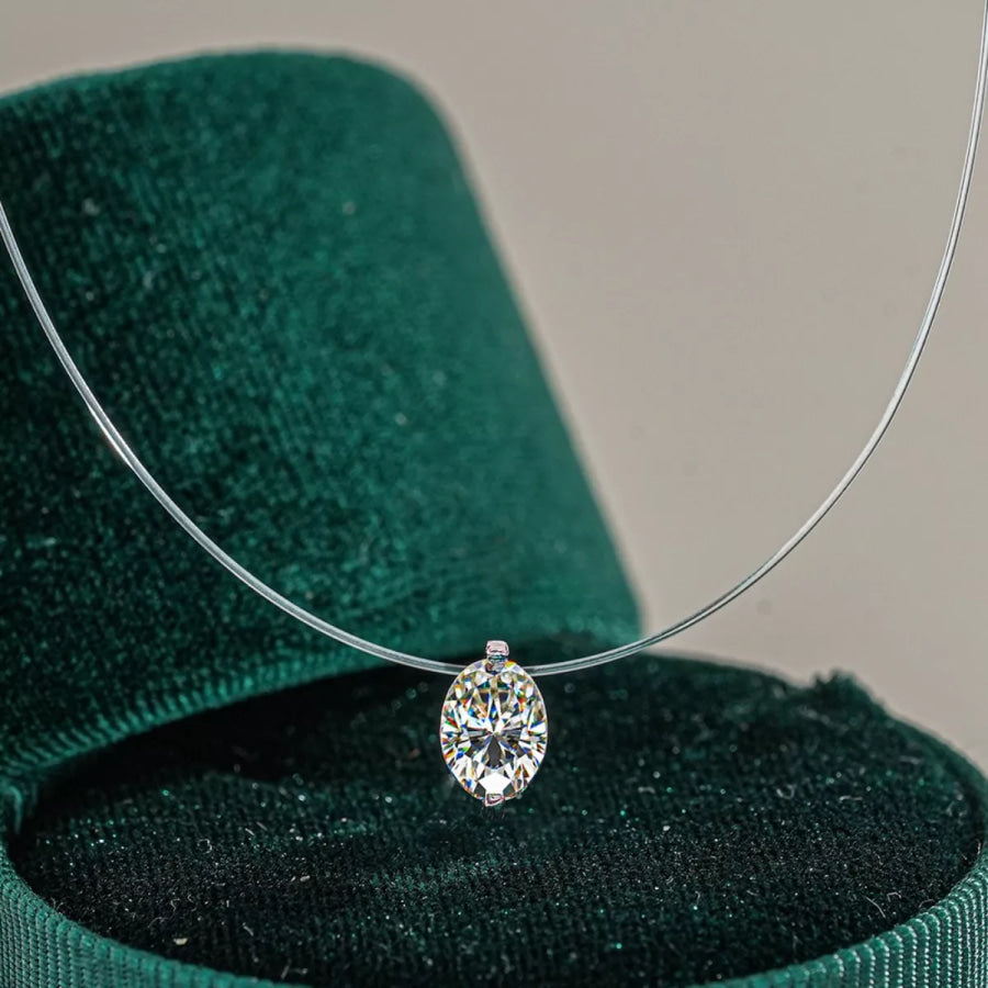 925 Sterling Silver Pendant Necklace Silver / onesize Apparel and Accessories