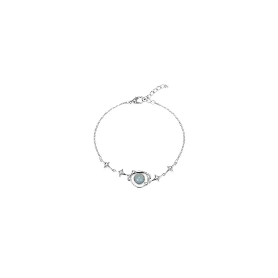 925 Sterling Silver Planet Bracelet Silver / One Size Apparel and Accessories
