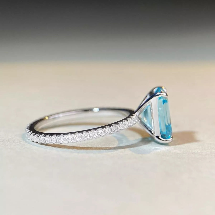 925 Sterling Silver Rectangle Ring Apparel and Accessories