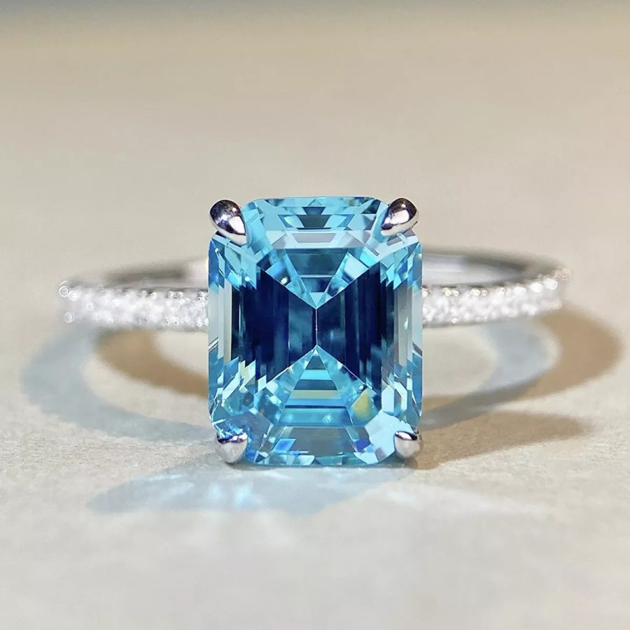 925 Sterling Silver Rectangle Ring Apparel and Accessories
