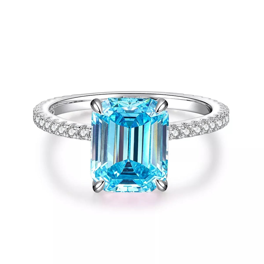 925 Sterling Silver Rectangle Ring Apparel and Accessories
