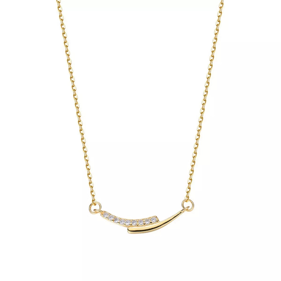 925 Sterling Silver Rhinestone Necklace Apparel and Accessories