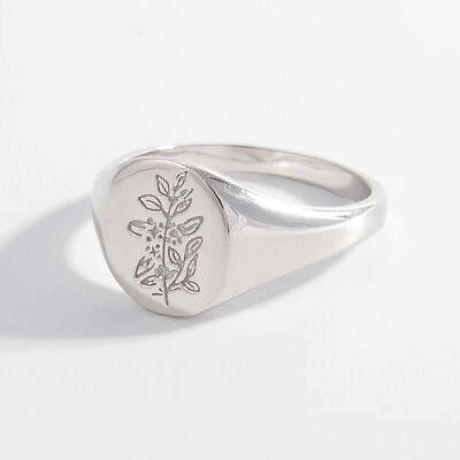 925 Sterling Silver Signet Ring Apparel and Accessories