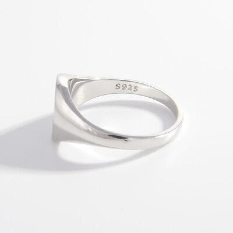 925 Sterling Silver Signet Ring Apparel and Accessories