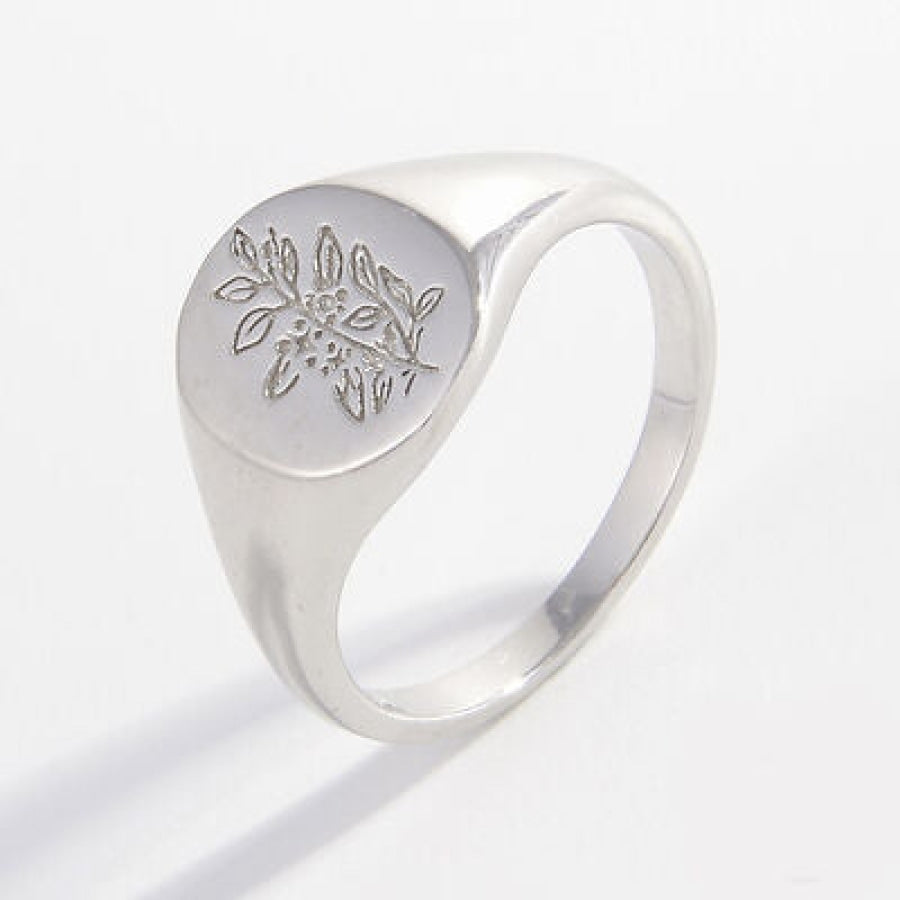 925 Sterling Silver Signet Ring Apparel and Accessories