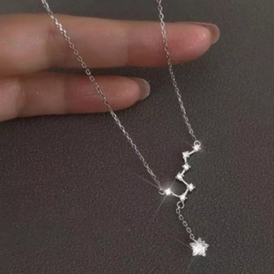 925 Sterling Silver Star Necklace Apparel and Accessories