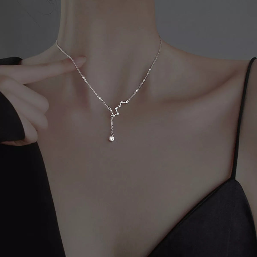 925 Sterling Silver Star Necklace Gold / One Size Apparel and Accessories