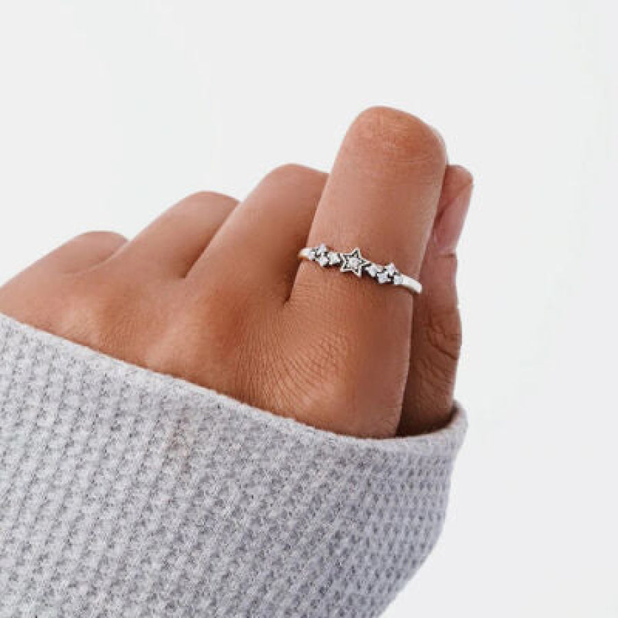 925 Sterling Silver Star Ring Apparel and Accessories