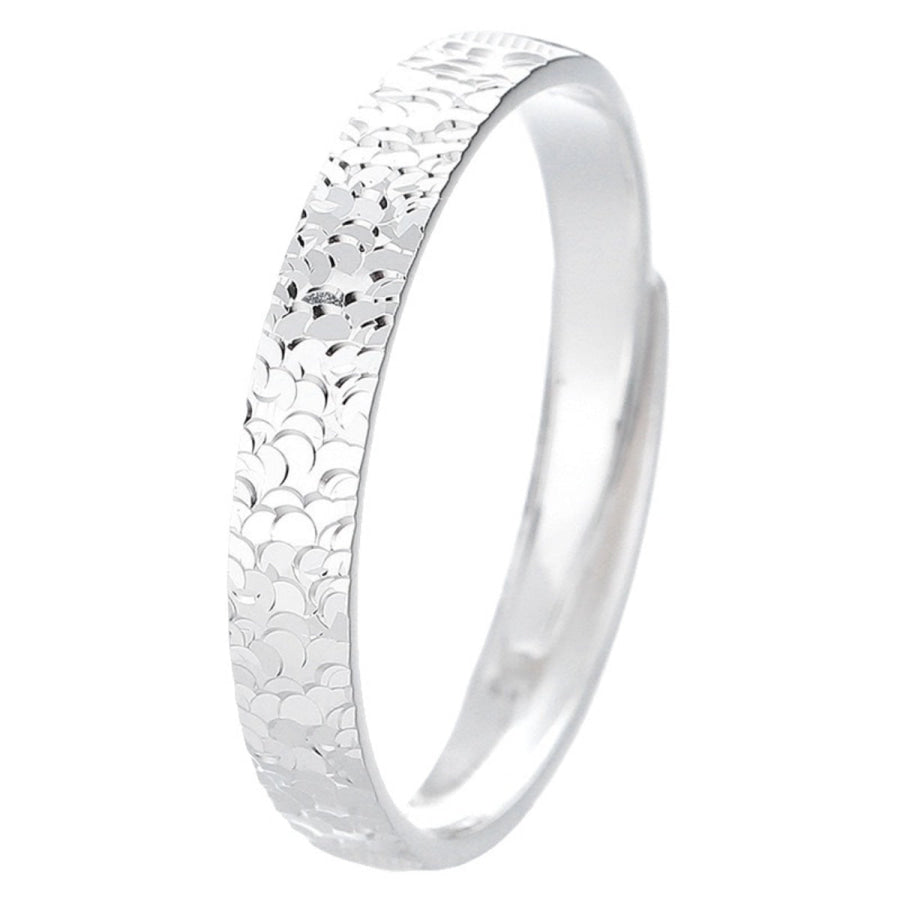 925 Sterling Silver Textured Ring Apparel and Accessories