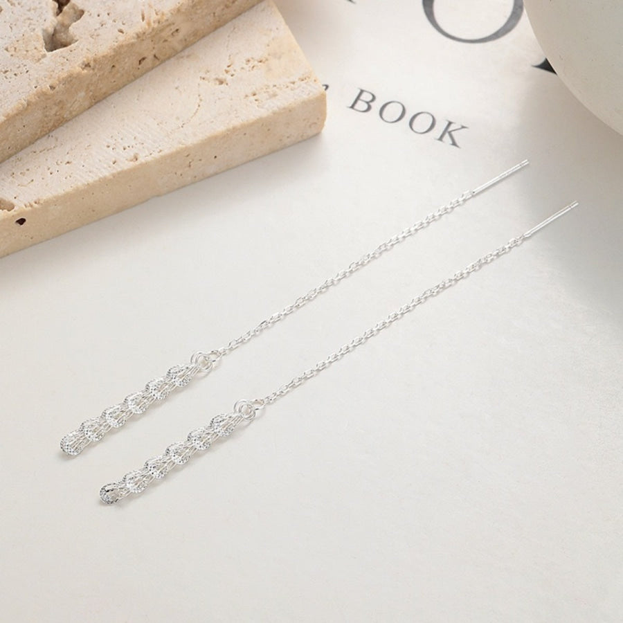 925 Sterling Silver Threader Earrings Apparel and Accessories