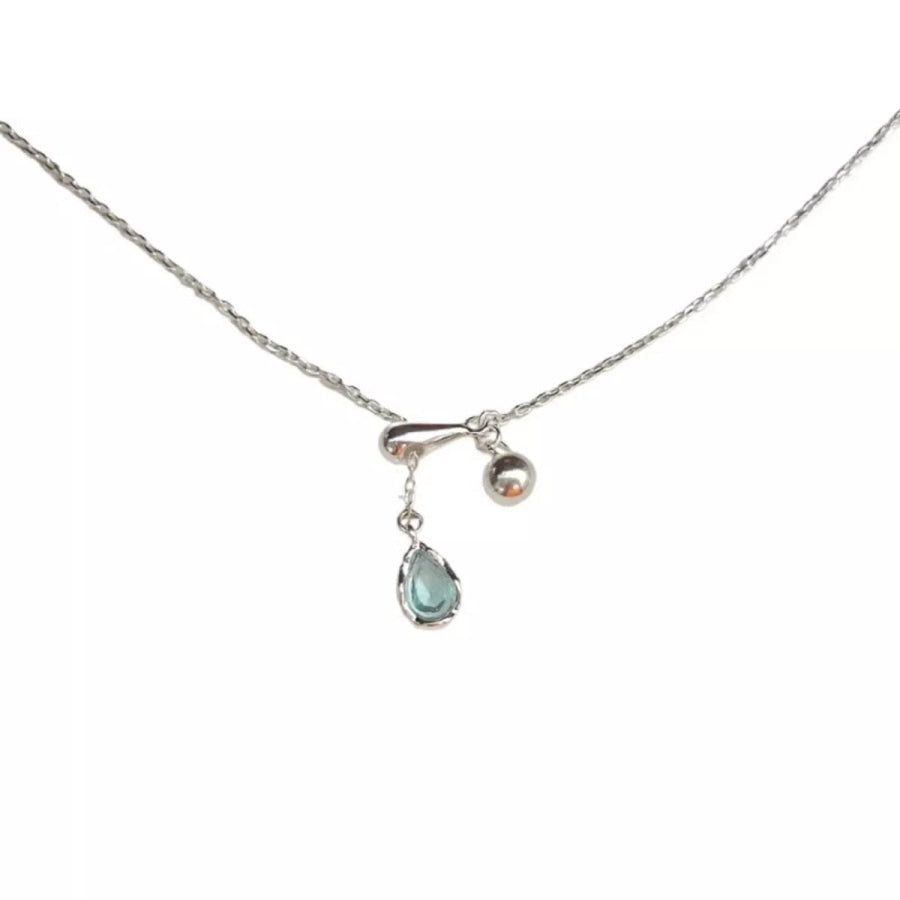 925 Sterling Silver Y-Shaped Drop Necklace Silver / One Size Apparel and Accessories