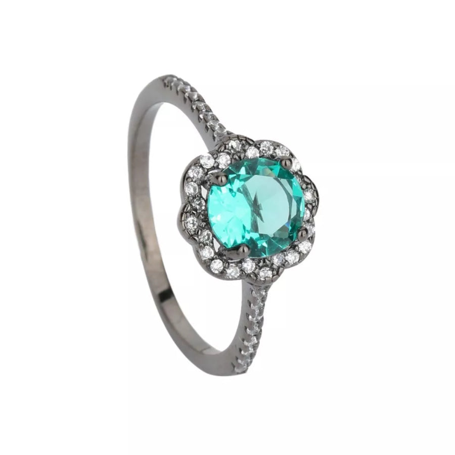 925 Sterling Silver Zircon Minimalist Ring Apparel and Accessories
