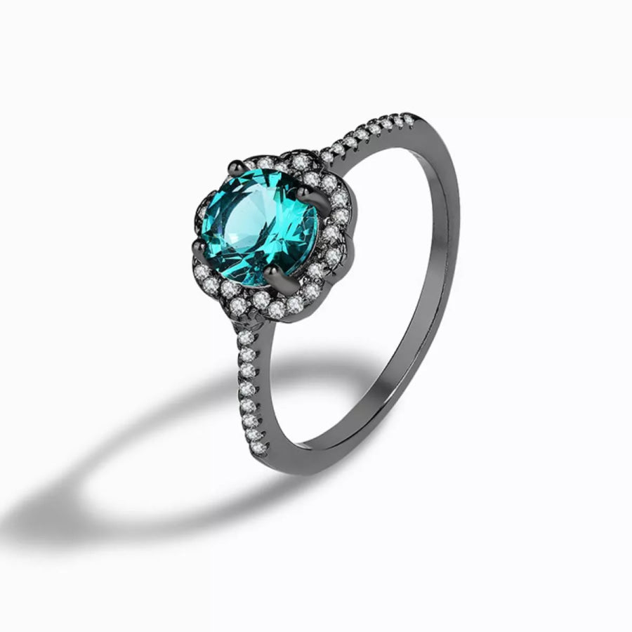 925 Sterling Silver Zircon Minimalist Ring Apparel and Accessories