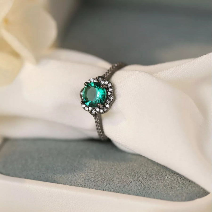 925 Sterling Silver Zircon Minimalist Ring Apparel and Accessories