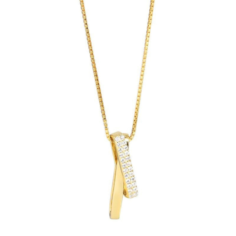 925 Sterling Silver Zircon Pendant Necklace Apparel and Accessories