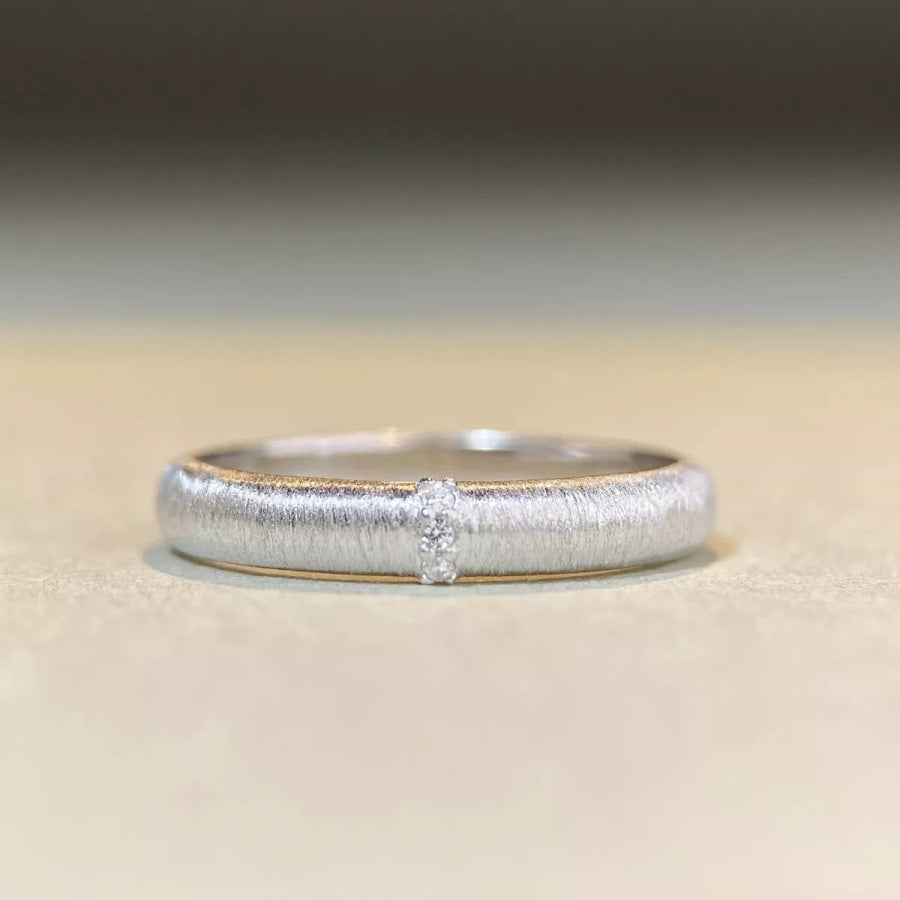 925 Sterling Silver Zircon Ring Silver / 5 Apparel and Accessories