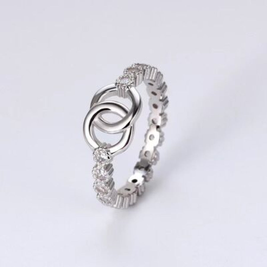 925 Sterling Silver Zircon Ring / 5 Apparel and Accessories