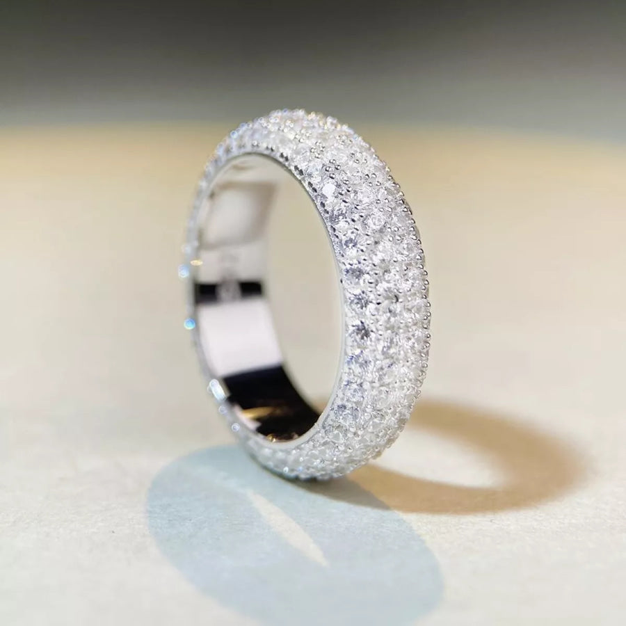 925 Sterling Silver Zircon Ring Apparel and Accessories