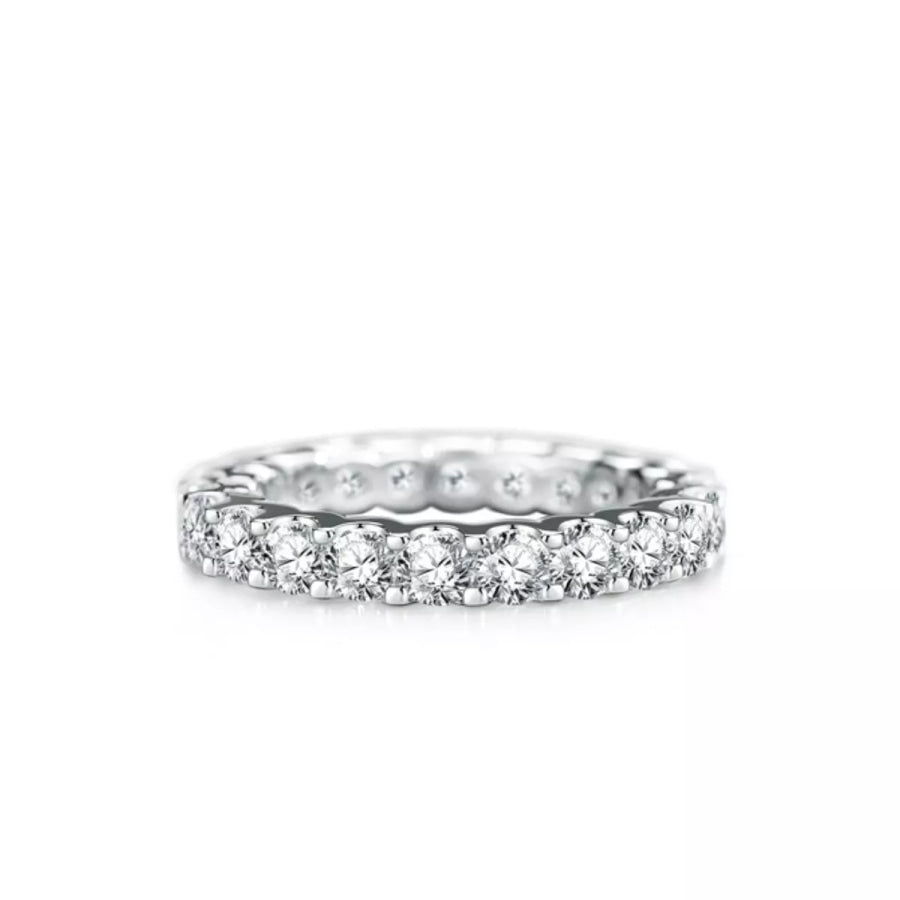 925 Sterling Silver Zircon Ring Apparel and Accessories
