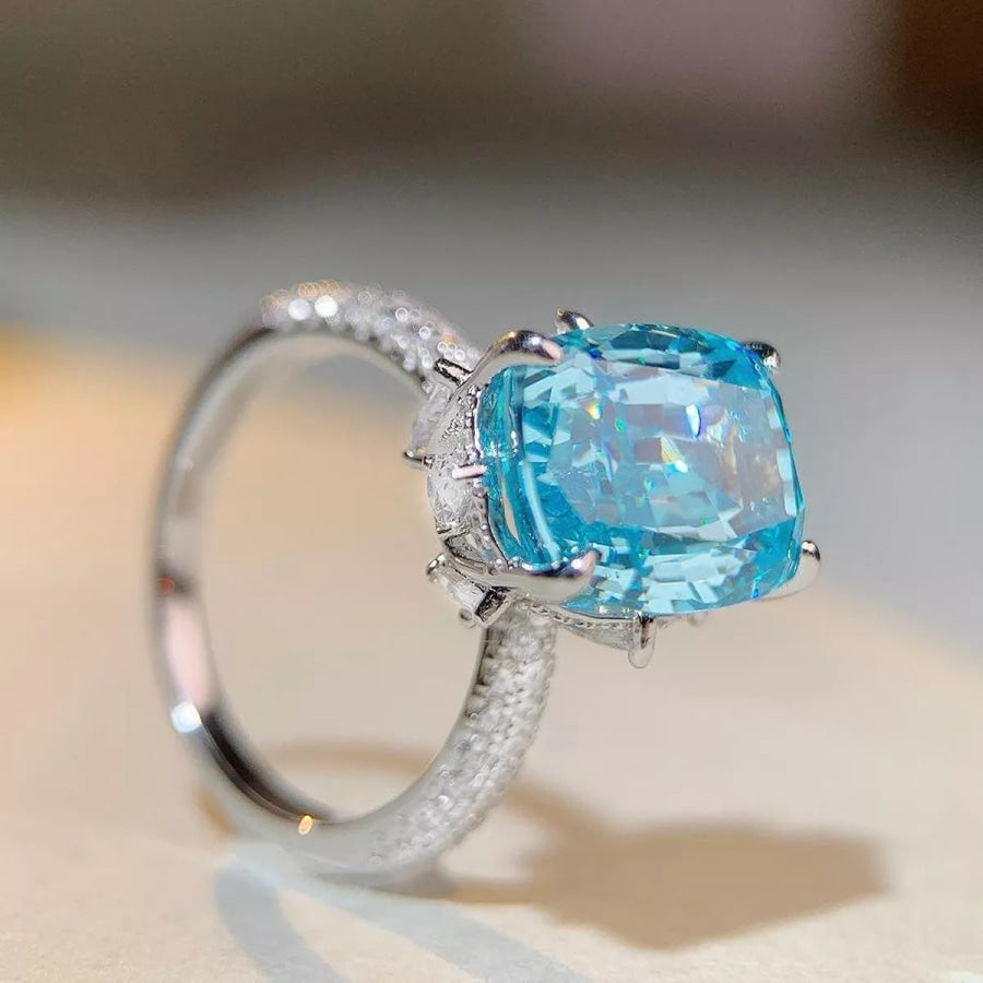 925 Sterling Silver Zircon Ring Apparel and Accessories