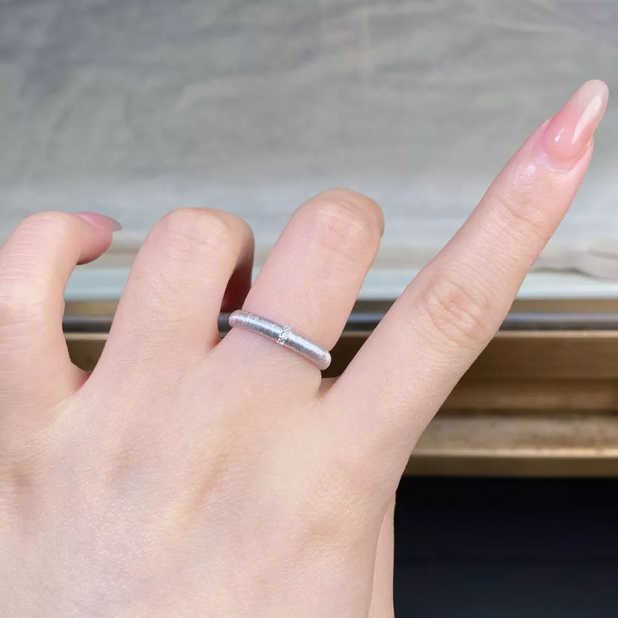 925 Sterling Silver Zircon Ring Apparel and Accessories
