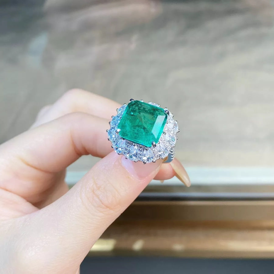 925 Sterling Silver Zircon Ring Apparel and Accessories