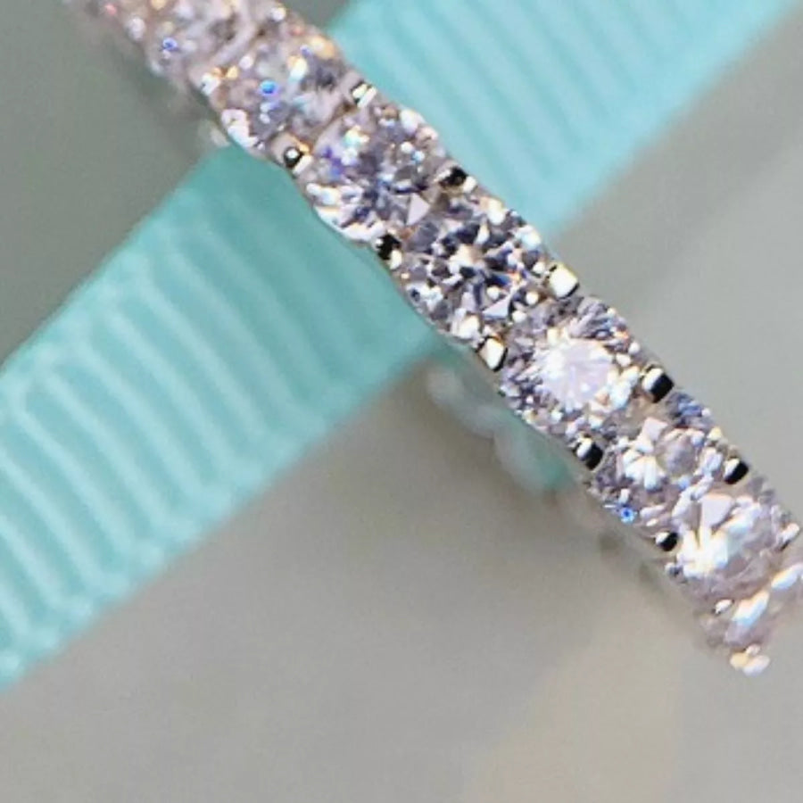 925 Sterling Silver Zircon Ring Apparel and Accessories