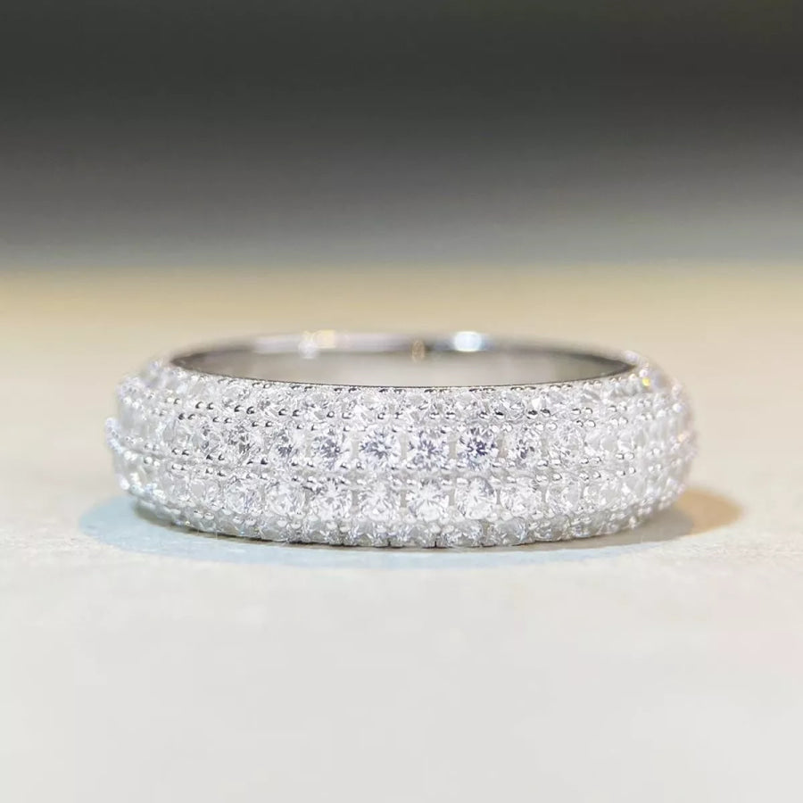 925 Sterling Silver Zircon Ring Apparel and Accessories