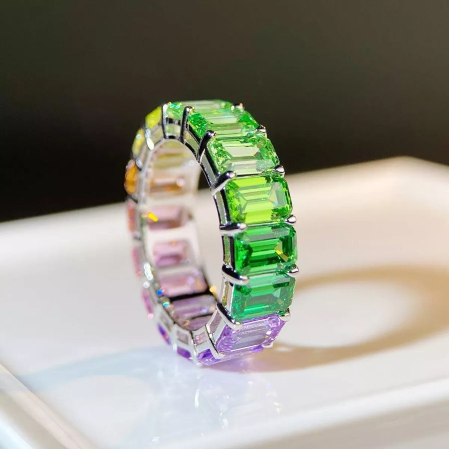 925 Sterling Silver Zircon Ring Apparel and Accessories