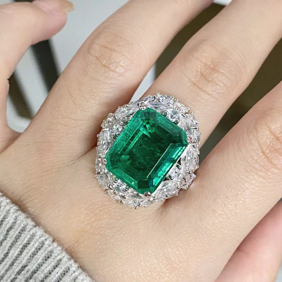 925 Sterling Silver Zircon Ring Apparel and Accessories